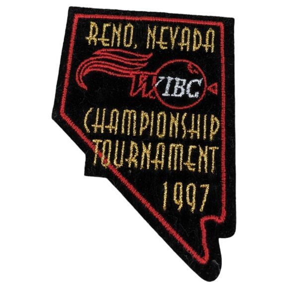 Accessories - Vintage Reno‎ Nevada WIBC Championship Tournament 1997 Bowling Patch  NOS 90s